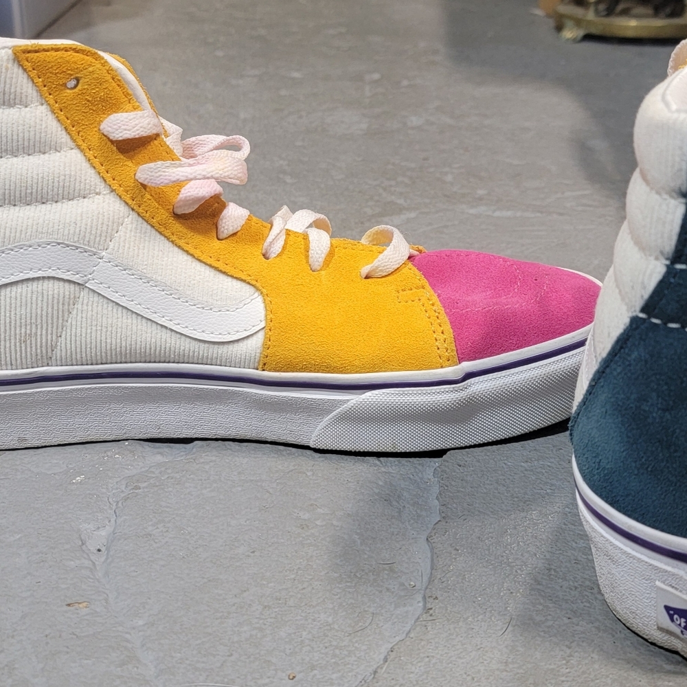 Vans- SK8-hi Platform 2.0 Mini Cord Color Block Sneakers- Men's size 10